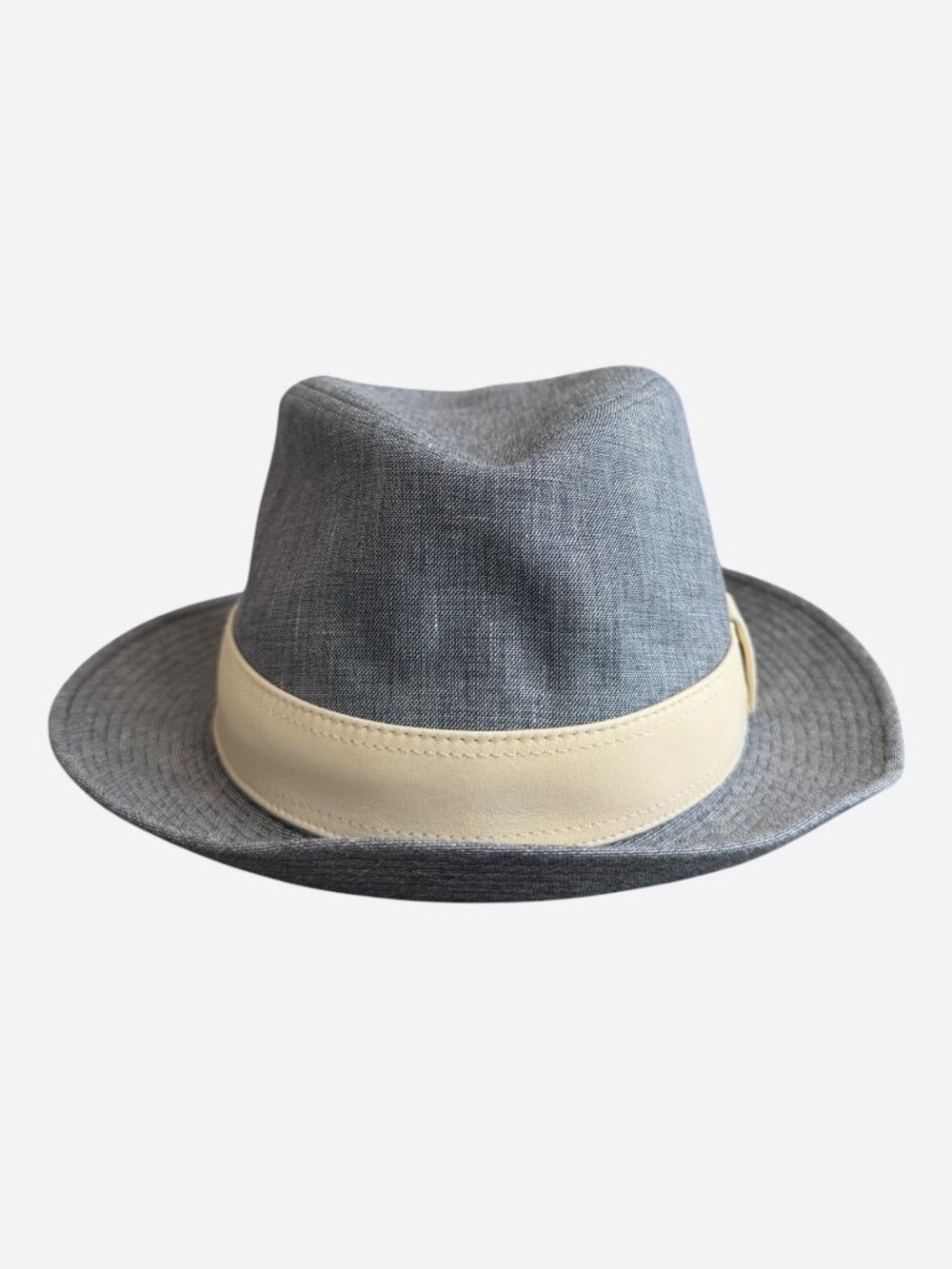 Hermes Grey & Beige Fedora